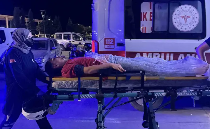 Devrilen motosikletin sürücüsü yaralandı
