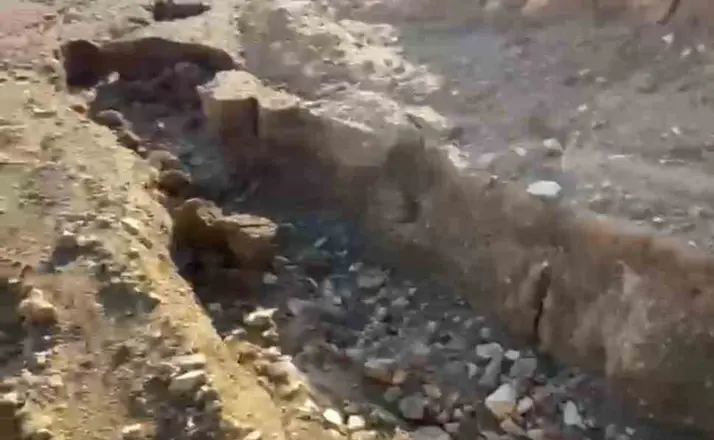 Elazığ’da sel nedeniyle yayla yolu yarıldı
