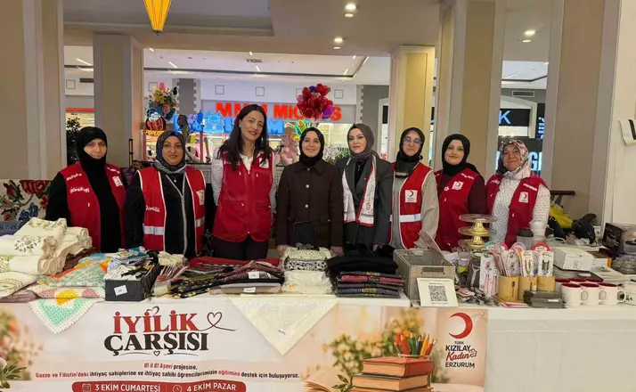 Erzurum’da iyilik çarşısı dayanışmayı büyütüyor
