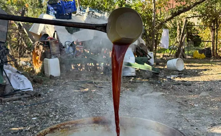 Eskişehir’de geleneksel yöntemlerle pekmez mesaisi
