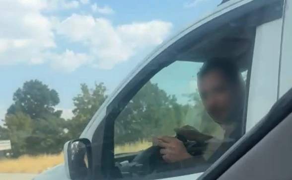 Eskişehir’de trafikteki kavga kamerada 