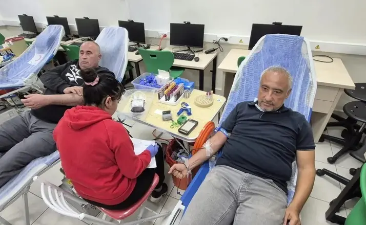 Gerze’de hayat kurtaran kan bağışı kampanyası
