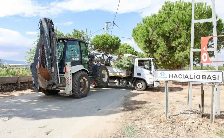 Hacıaliobası’nda yeşil alanlar yenilendi
