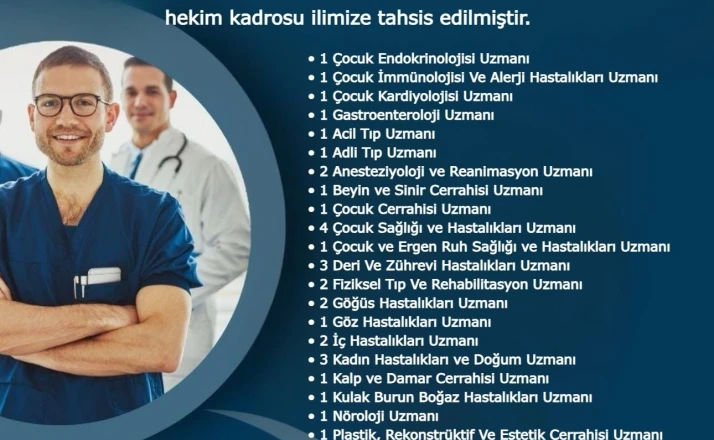 Hakkâri’ye 266 hekim kadrosu tahsis edildi
