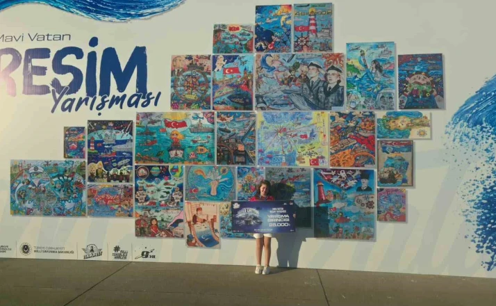 Hataylı minik ressam TEKNOFEST Mavi Vatan’da elde ettiği başarıyla gururlandırdı 