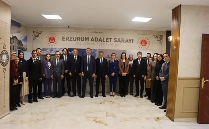 HSK heyeti Erzurum Adliyesi’ni ziyaret etti

