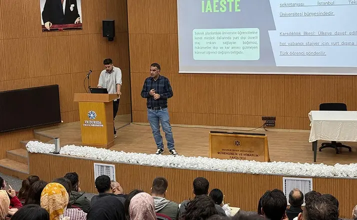 IAESTE staj ve değişim programları ETÜ öğrencilerine tanıtıldı
