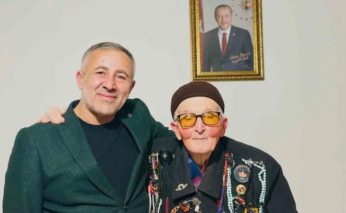 İl Başkanı Yıldırım, şehit babası Bayır ile bir araya geldi

