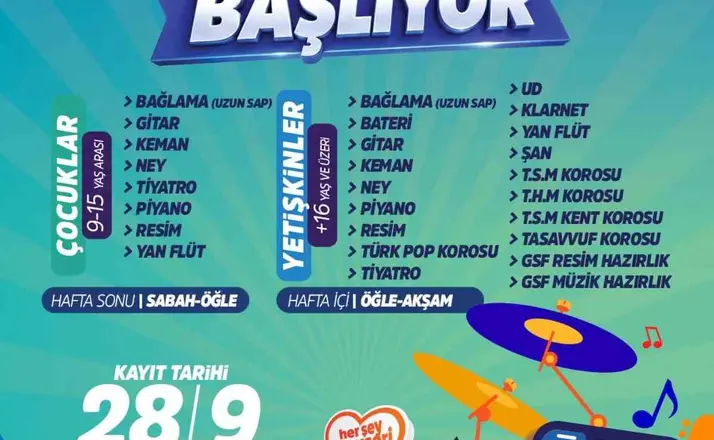 Kayseri Büyükşehir Konservatuvarı’nda kış kursları için kayıtlar başlıyor
