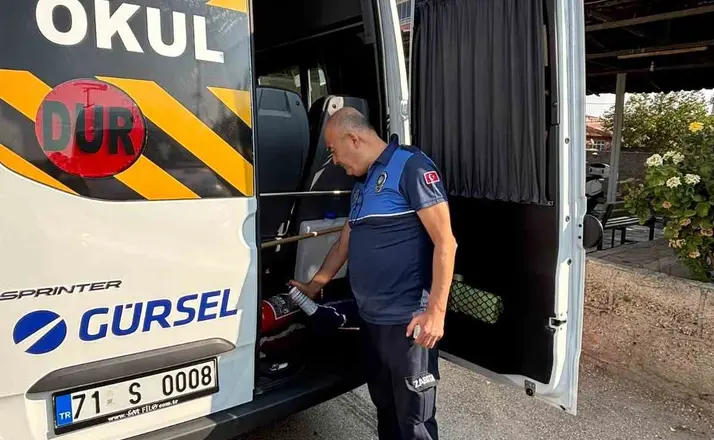 Kırıkkale’de okul servislerine sıkı denetim
