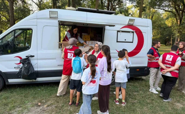 Kızılay çocukların coşkusuna ortak oldu 