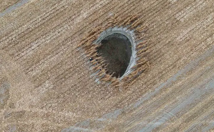 Konya’da mısır tarlasında yeni obruk
