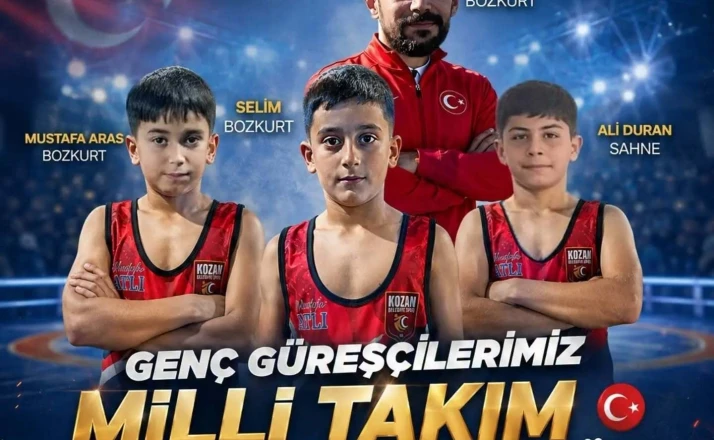 Kozan Belediyespor’un 3 güreşçisi U11 Serbest Güreş Milli Takım kampına davet edildi 