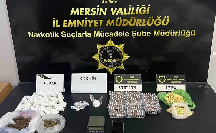 Mersin’de uyuşturucu operasyonları: 5 tutuklama
