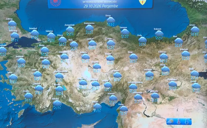 Meteoroloji uyardı: "Kuvvetli yağışa karşı dikkatli olalım"
