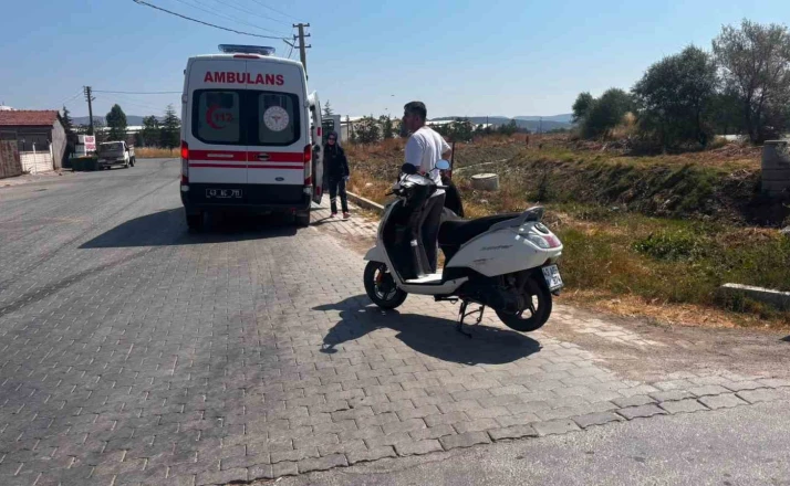 Motosiklet takla attı, sürücüsü yaralandı 