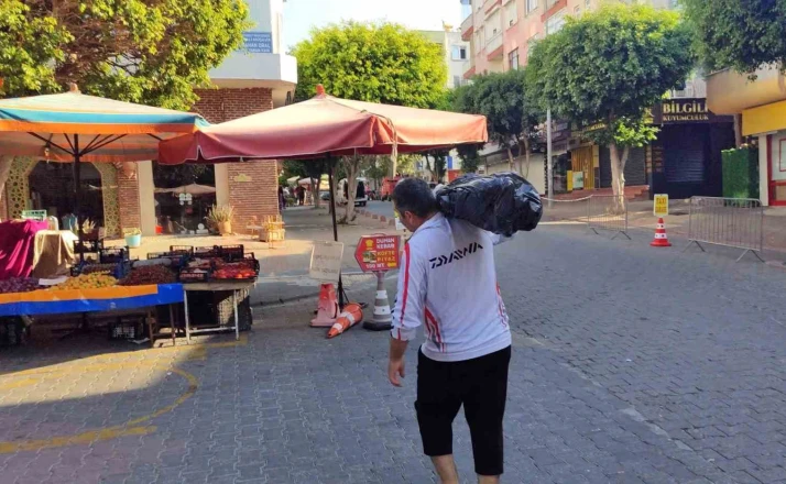Oltayla boyu kadar balık tuttu 