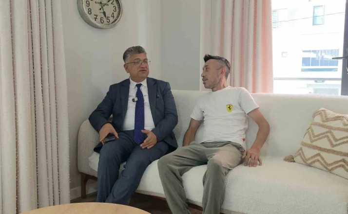 Rektör Kızıltoprak’tan 18 yıl sonra yeniden uyuyabilen Gazi Mehmet Tüfek’e anlamlı ziyaret 