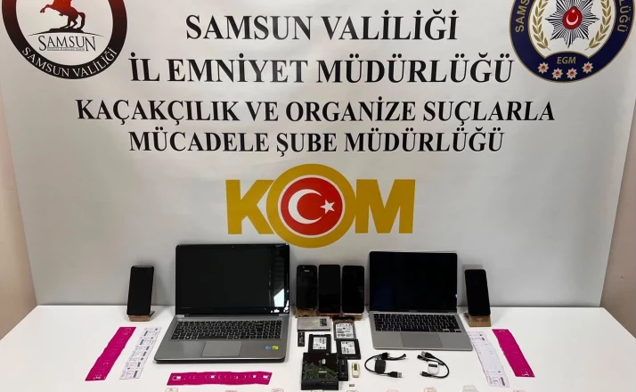 Samsun’da açık SİM kart operasyonu: 263 açık hat ele geçirildi 