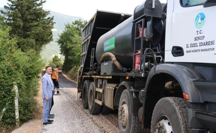 Sinop’ta sathi kaplama çalışmaları 
