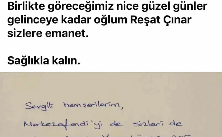 Tutuklanan Başkan Doğan’dan mesaj
