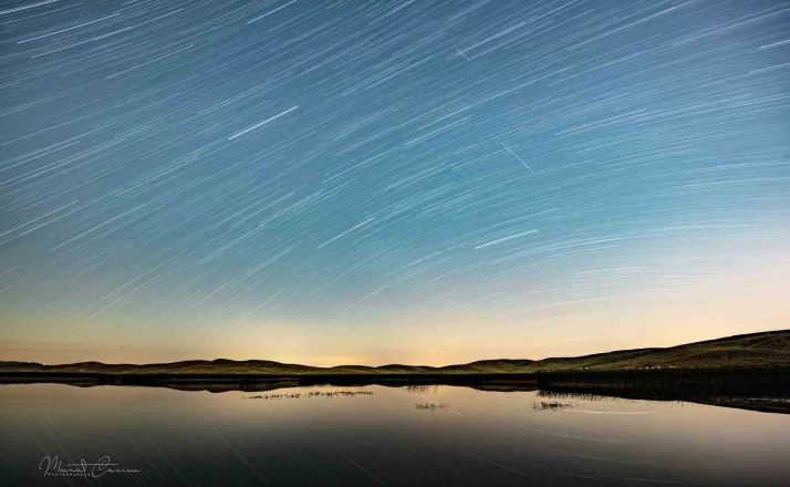Van’da doğa fotoğrafçıları Perseid meteor yağmurunu gözlemledi 
