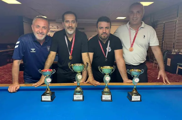 3 Bant bilardo il birinciliği müsabakaları sona erdi
