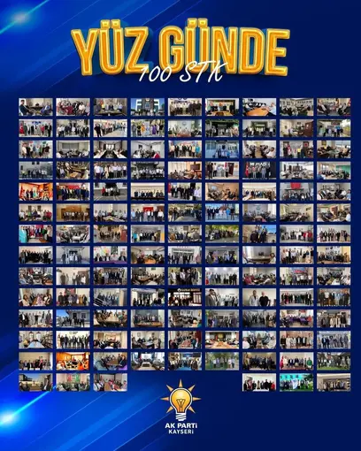 AK Parti Kayseri İl Teşkilatı ‘Yüz Günde 100 STK Ziyareti’ programını tamamladı
