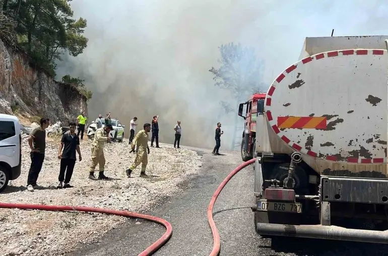 Alanya’da orman yangını
