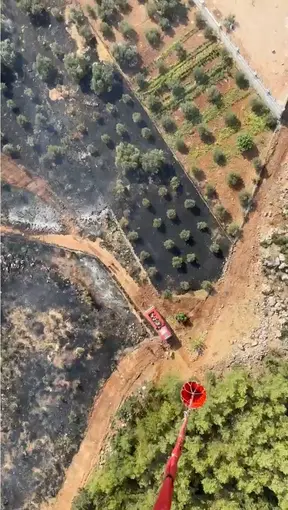 Antalya’da ormanlık alanı tehdit eden yangın
