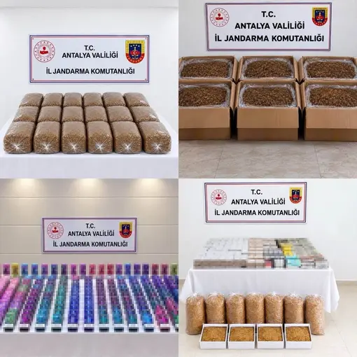 Antalya’da yarım ton kıyılmış tütün ele geçirildi
