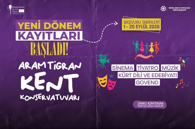Aram Tigran Kent Konservatuvarında yeni dönem: Başvurular 20 Eylüle kadar sürecek
