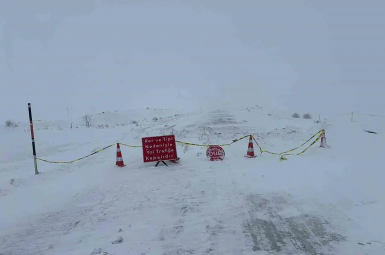 Ardahan-Ardanuç kara yolu kar ve tipi nedeniyle ulaşıma kapatıldı
