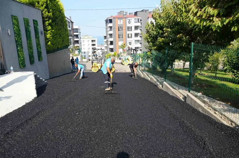Atakum’da asfalt çalışması

