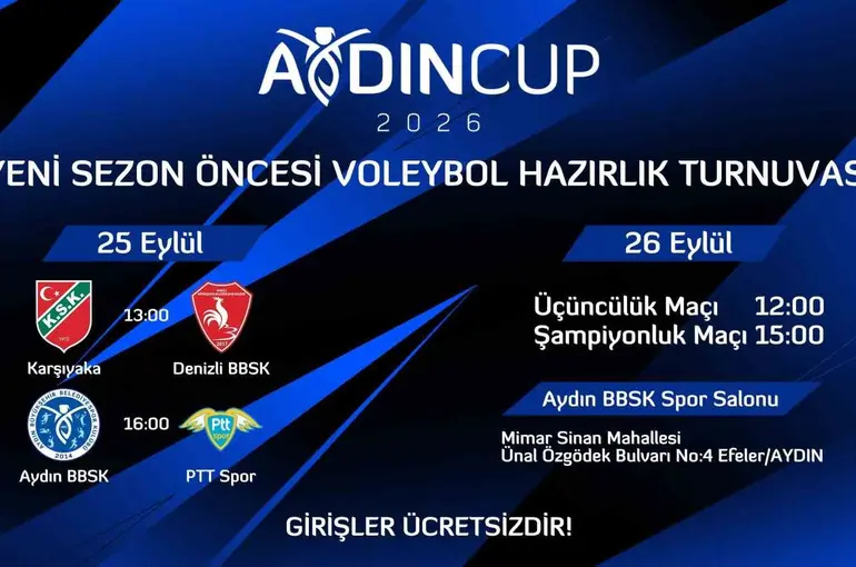 Aydın Cup 2026 için geri sayım başladı
