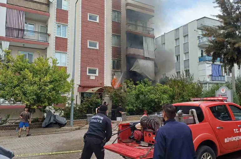 Aydın’da ev yangını
