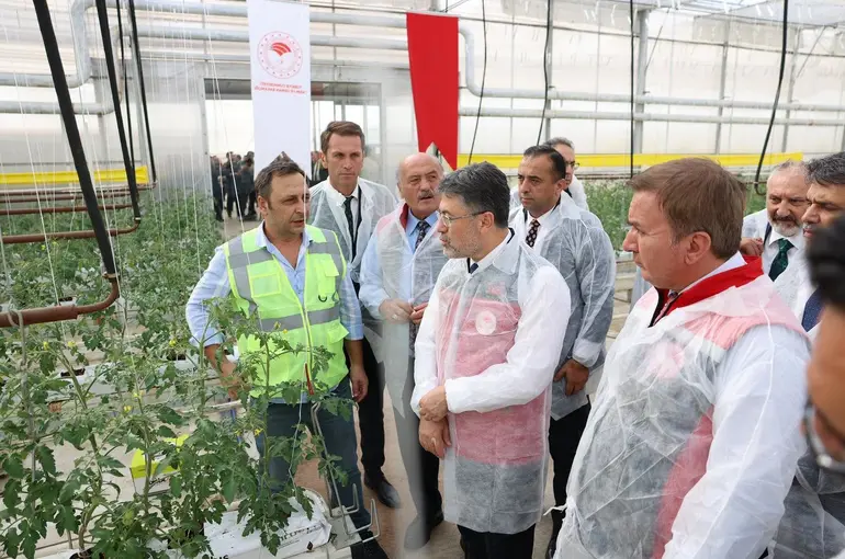 Bakan Yumaklı, Erzincan’daki jeotermal sera alanını inceledi

