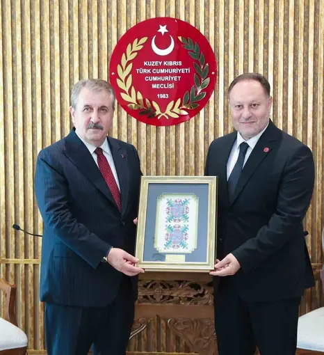 BBP Genel Başkanı Destici, KKTC Cumhuriyet Meclisi Başkanı Öztürkler ile bir araya geldi
