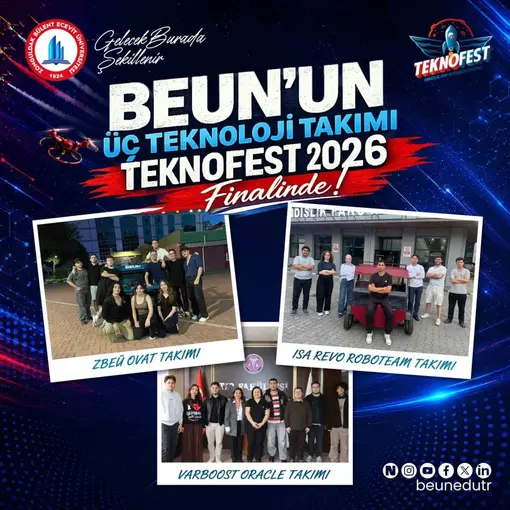 BEUN’un üç teknoloji takımı TEKNOFEST 2026 finalinde
