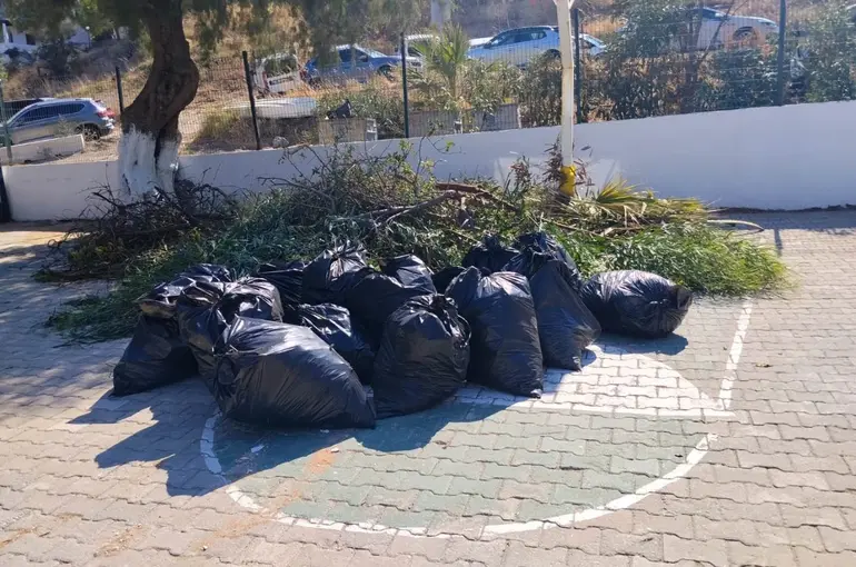 Bodrum’da ot temizliği çalışmaları sürüyor
