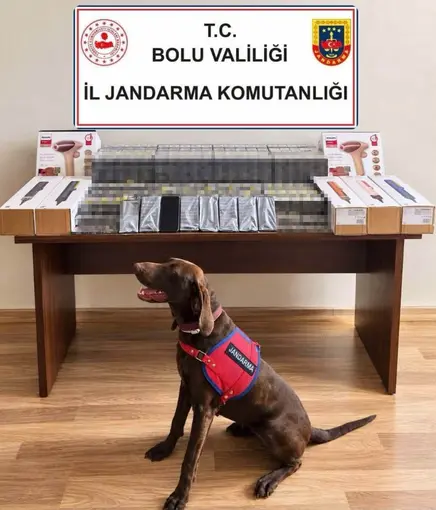 Bolu’da yolcu otobüsünde kaçak ürün ele geçirildi
