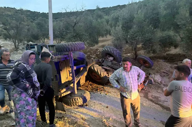 Bozdoğan’da traktör devrildi: 1 yaralı
