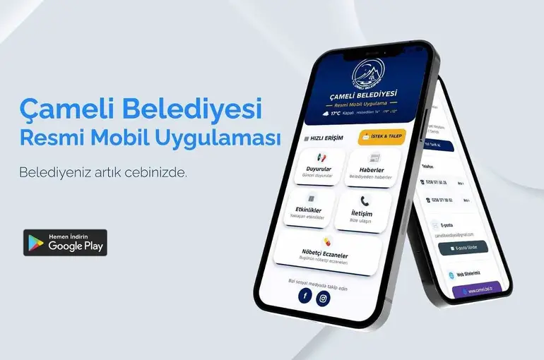Çameli Belediyesi resmî mobil uygulaması kullanıma sunuldu
