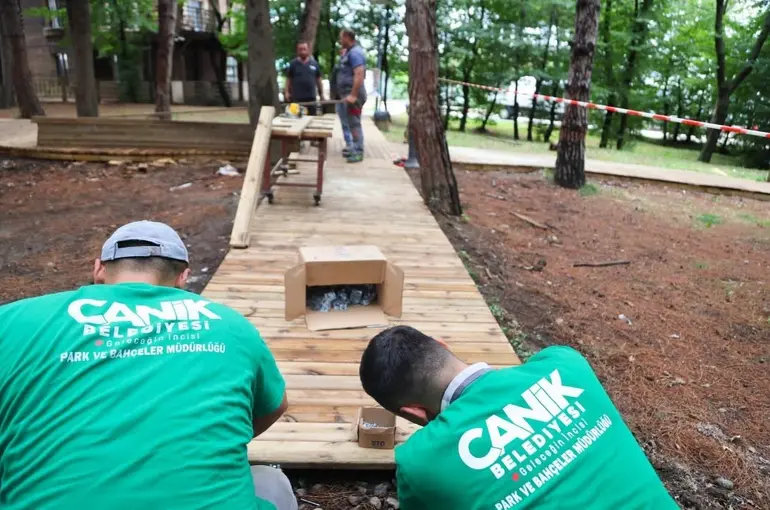 Canik Belediyesi Hasköy Meşe Orman Park yenileniyor
