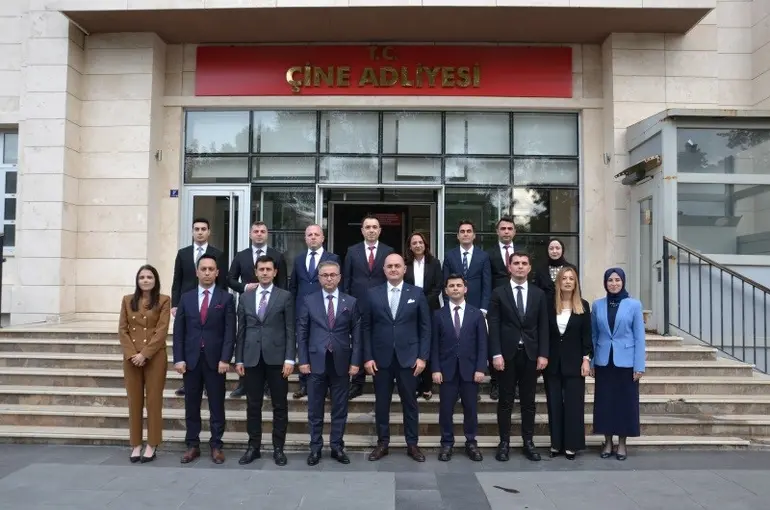 Çine Adliyesi’nde incelemelerde bulundular
