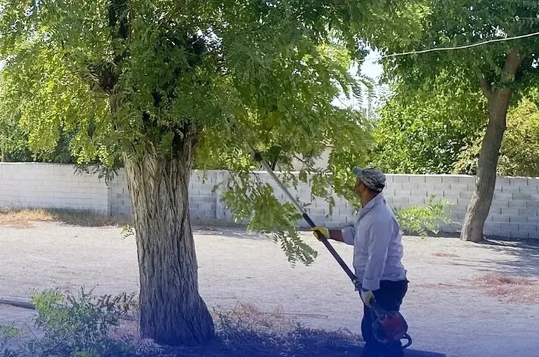 Çine’de okul bahçeleri yeni döneme hazır
