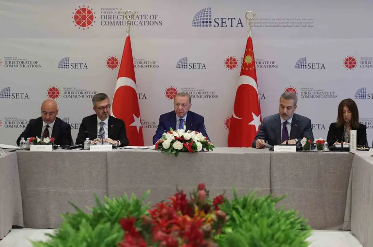 Cumhurbaşkanı Erdoğan, ABD’li düşünce kuruluşu temsilcileriyle buluştu
