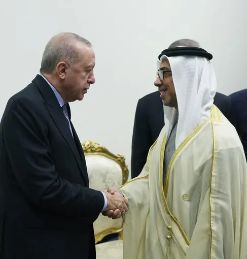 Cumhurbaşkanı Erdoğan, BAE Devlet Başkan Yardımcısı Al Nahyan ile görüştü