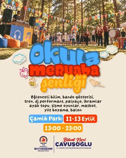 Denizli Büyükşehir ’Okula Merhaba Şenliği’ düzenliyor

