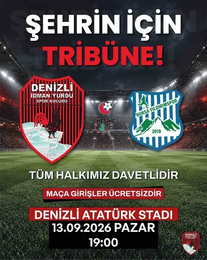 Denizli İdman Yurdu’ndan ücretsiz maça davet
